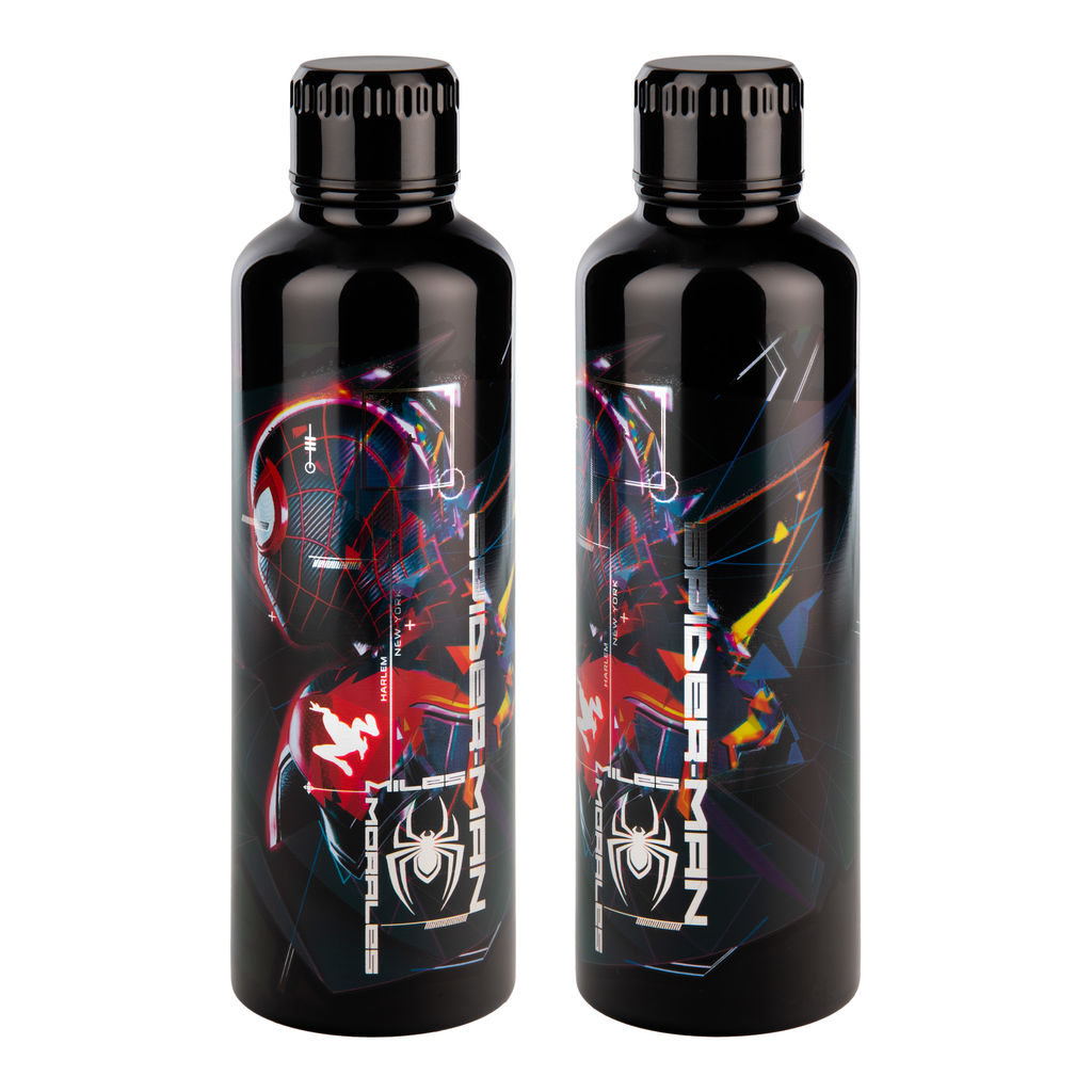 Metall Wasserflasche - Marvel: Spider-Man - Miles Morales