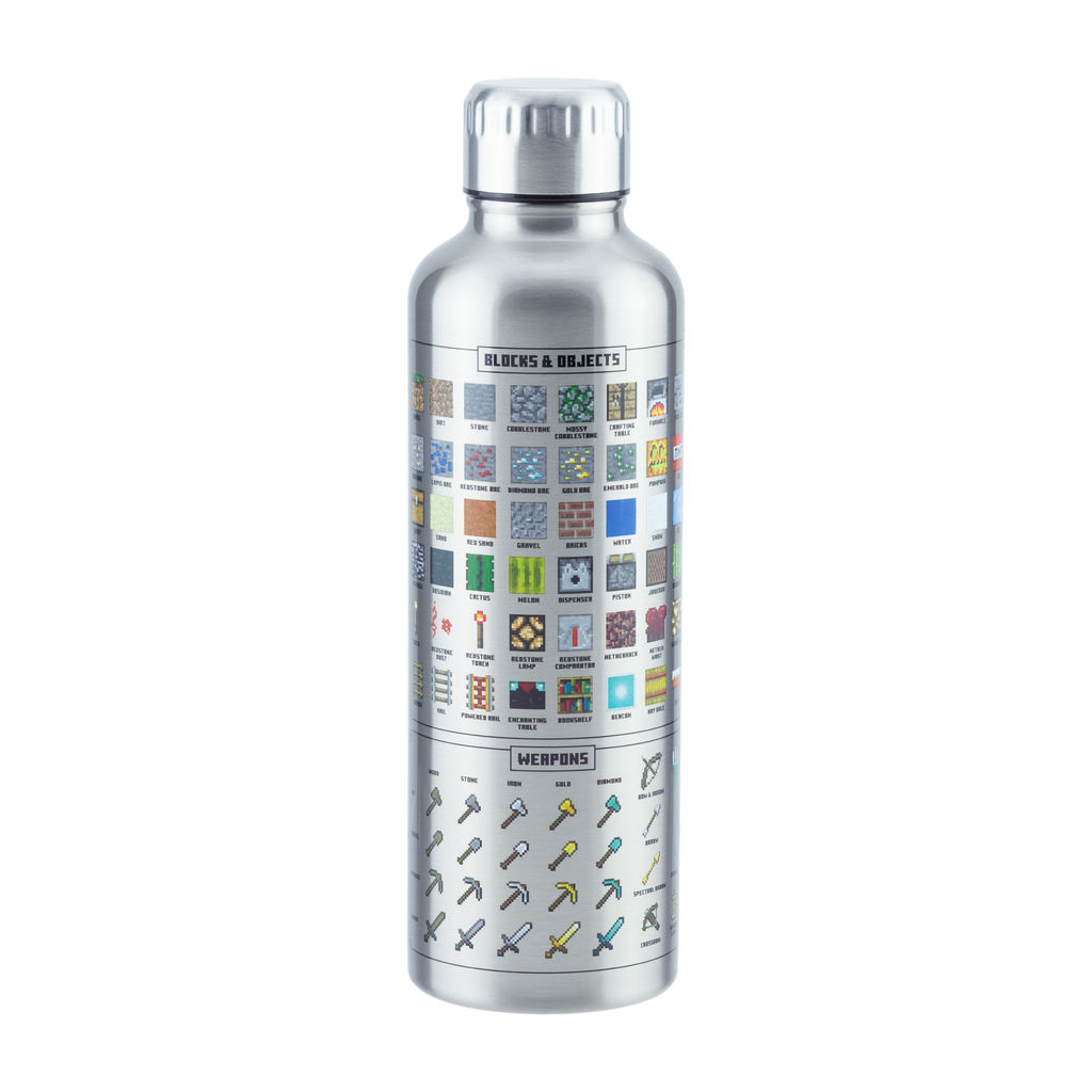 Metall Wasserflasche - Minecraft