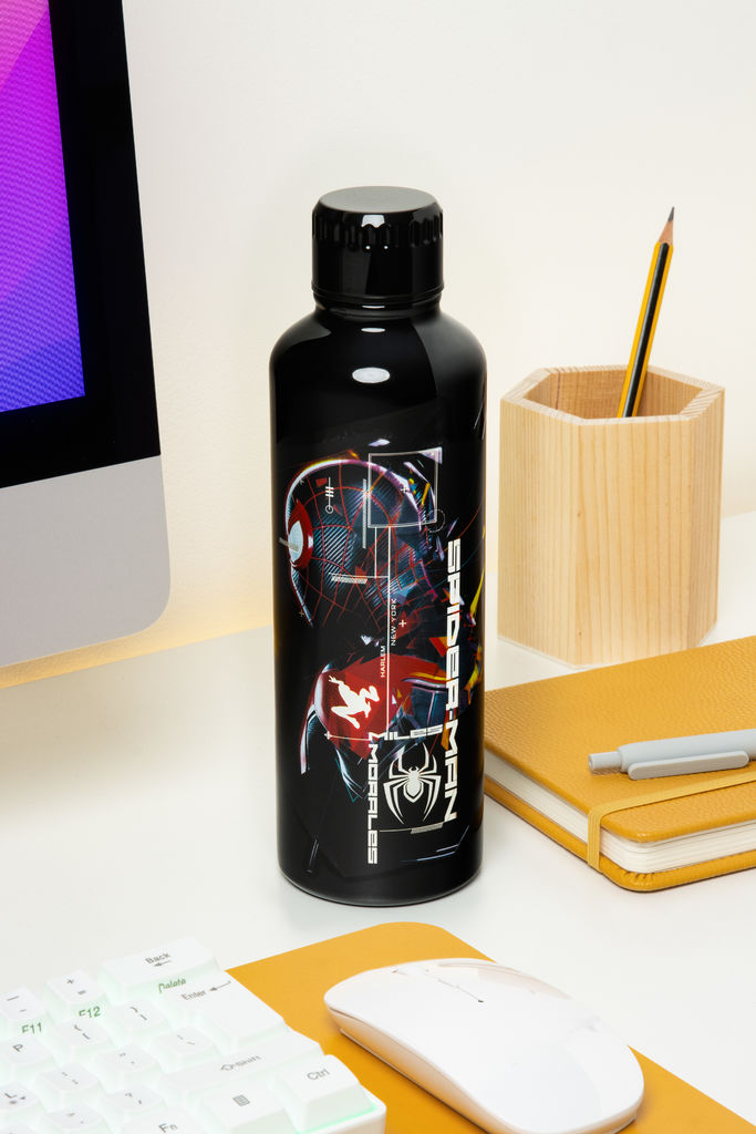 Metall Wasserflasche - Marvel: Spider-Man - Miles Morales