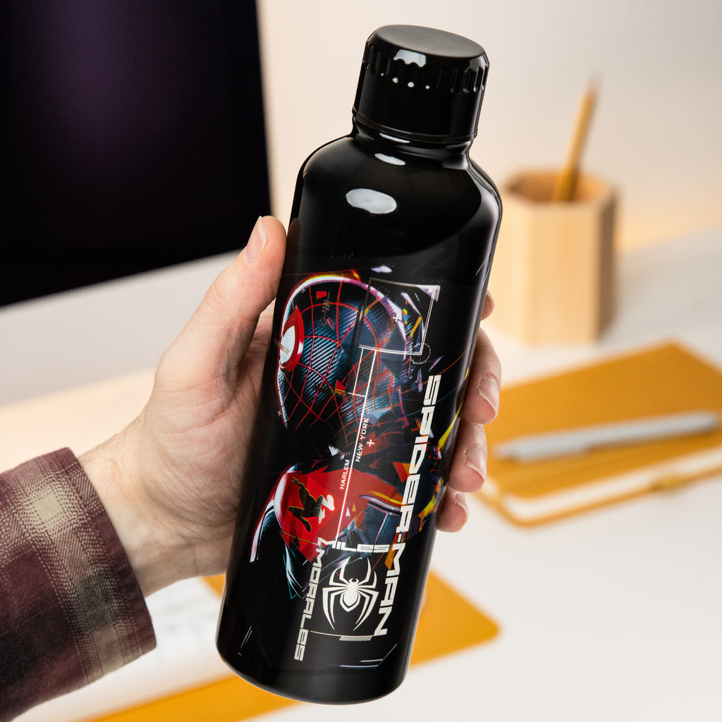 Metall Wasserflasche - Marvel: Spider-Man - Miles Morales