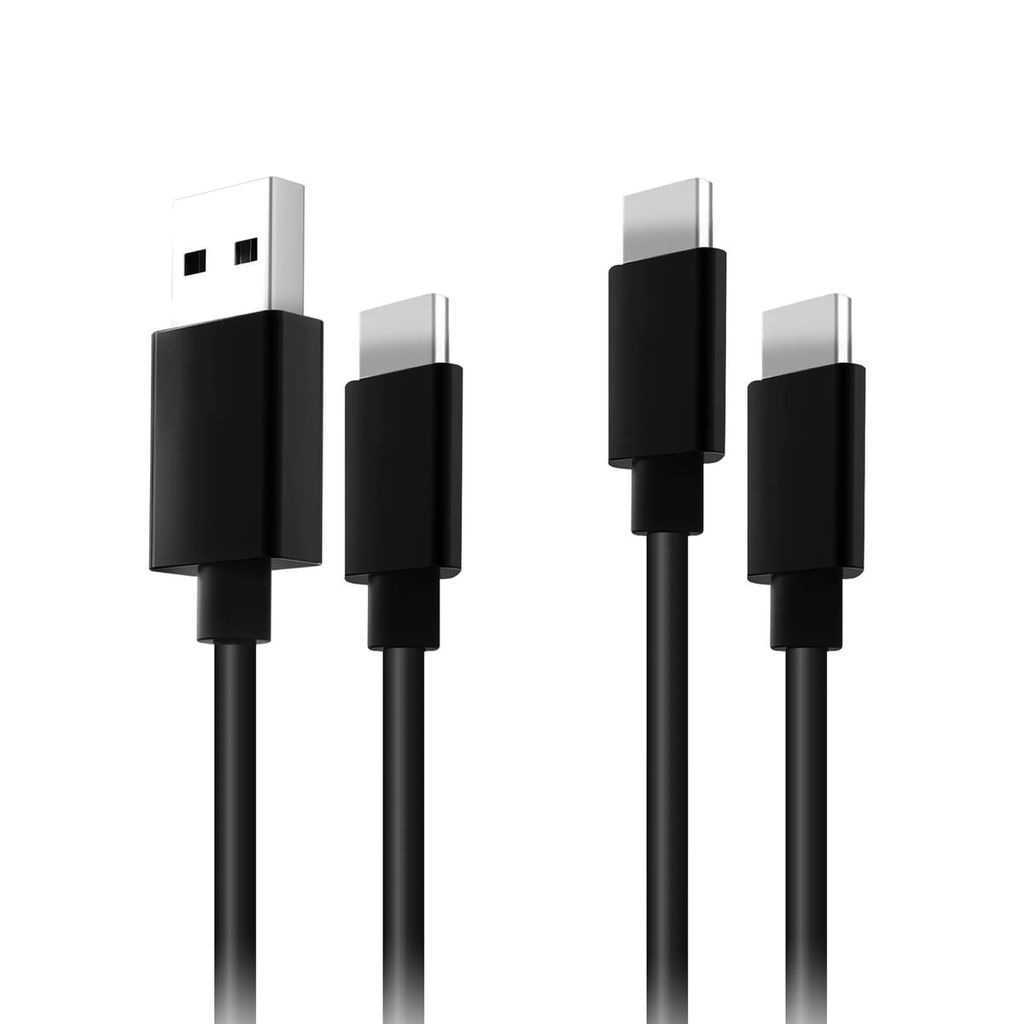 Silikon Charge & Data Kabel Set (2m USB-A zu C, 2m USB-C zu C) [PS5]