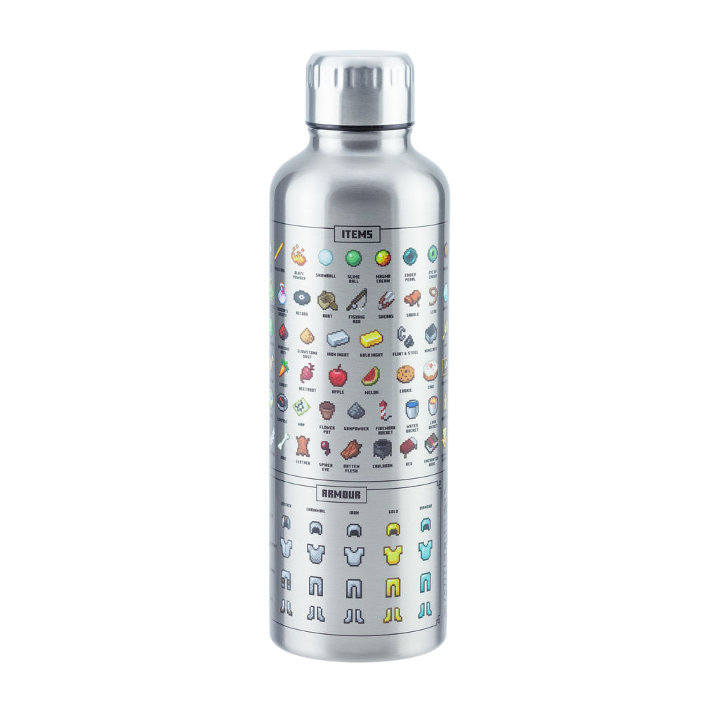 Metall Wasserflasche - Minecraft