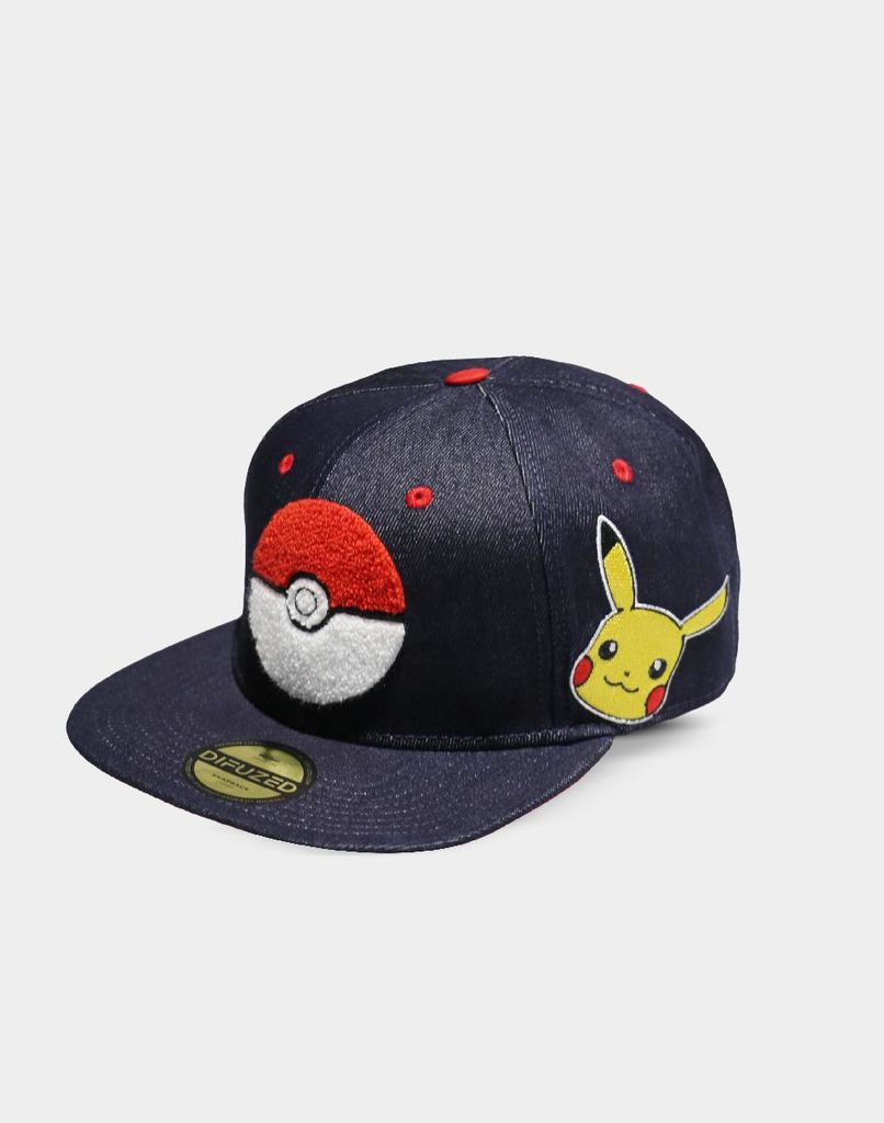 Snapback Cap - Pokémon: Pokéball + Pikachu