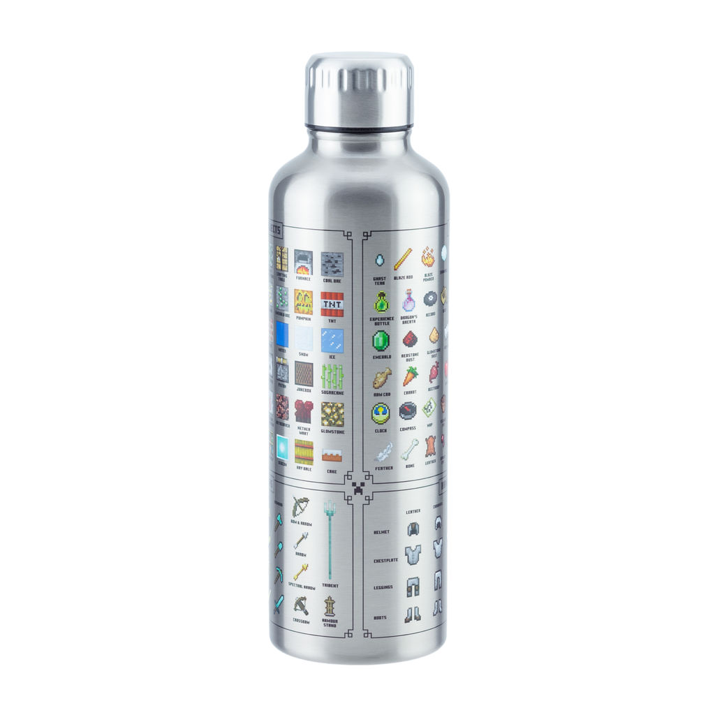 Metall Wasserflasche - Minecraft