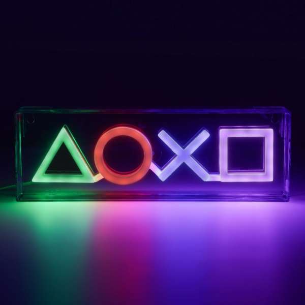 LED Neon Lampe - Playstation: Buttons