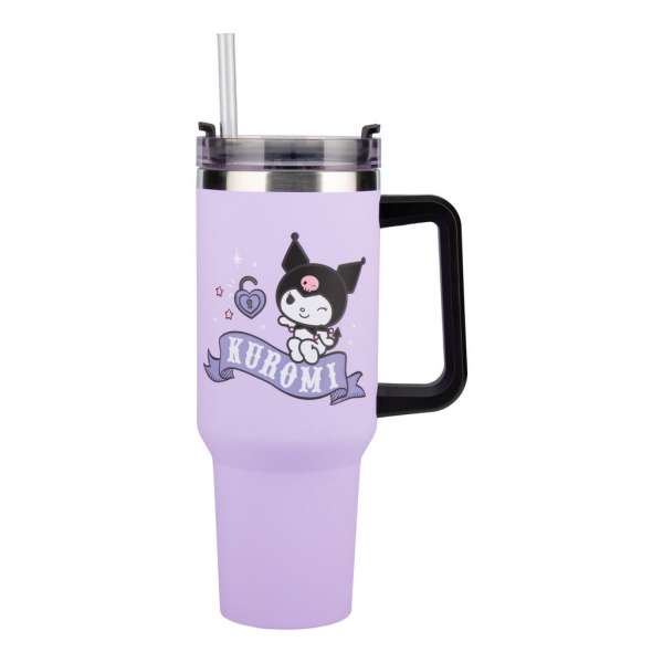 XL Reisebecher mit Trinkhalm (900 ml) - Hello Kitty: Kuromi