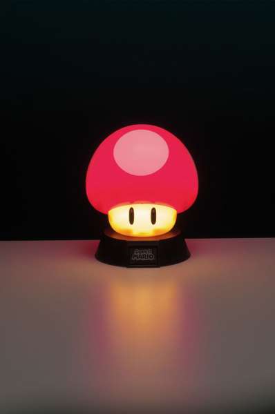Icon Licht: Super Mario Mushroom 3D rot