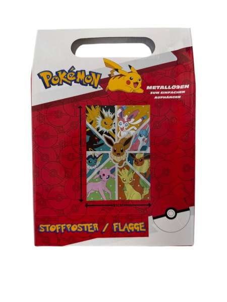 Stoffposter/Flagge - Pokémon: Evoli (125x85 cm)