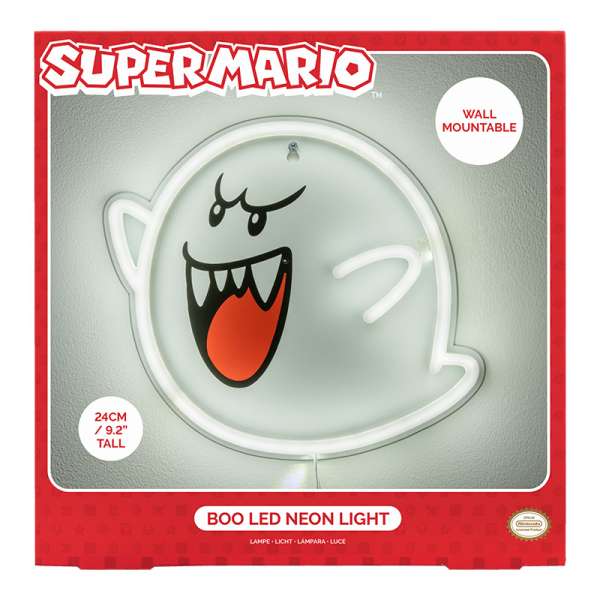 LED Neon Wandleuchte - Super Mario Bros.: Boo