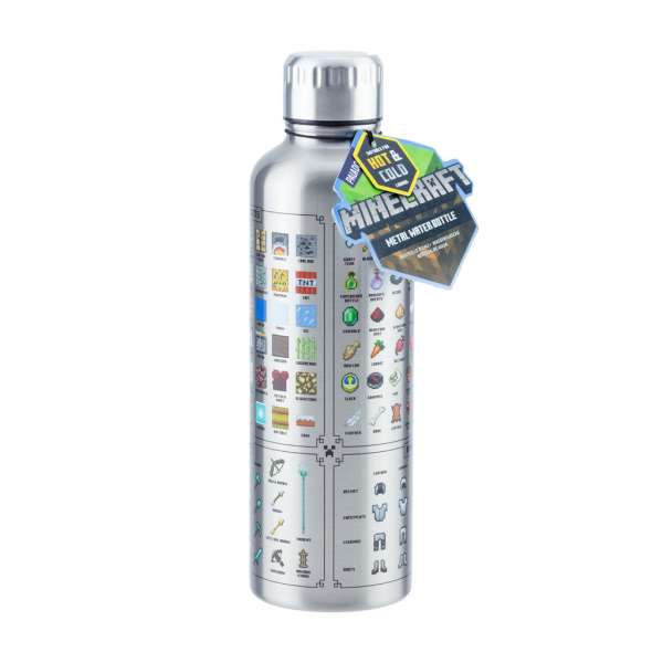 Metall Wasserflasche - Minecraft